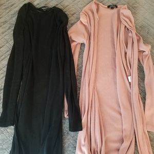 ✦SOLD✦ 2 knee length tunic cardigans